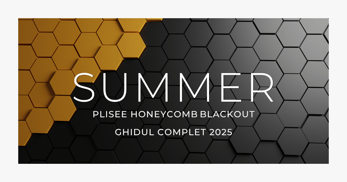 Plisee Honeycomb Blackout – ghid complet 2025