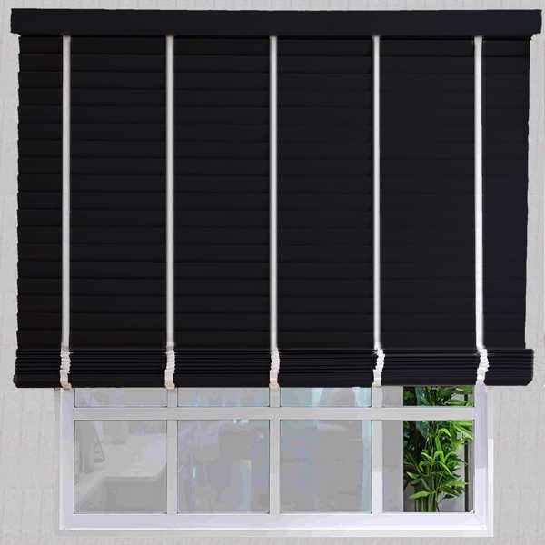 Jaluzele Lemn Negru | Tei Basic 50mm B0113
