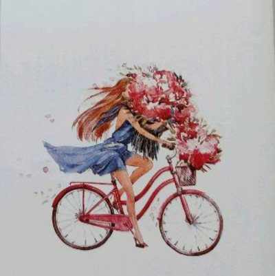 Photo Rolete Imprimate Flower girl E339