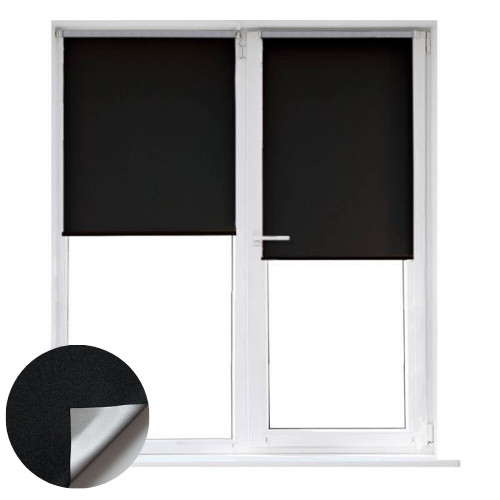 Rulouri Blackout Madagascar Silver 069 Negru